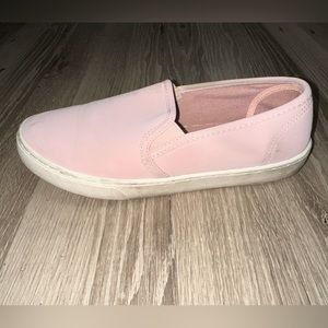 Light Pink Gold Toe Slip on Close Toed Sneaker - Size Womens 8.5